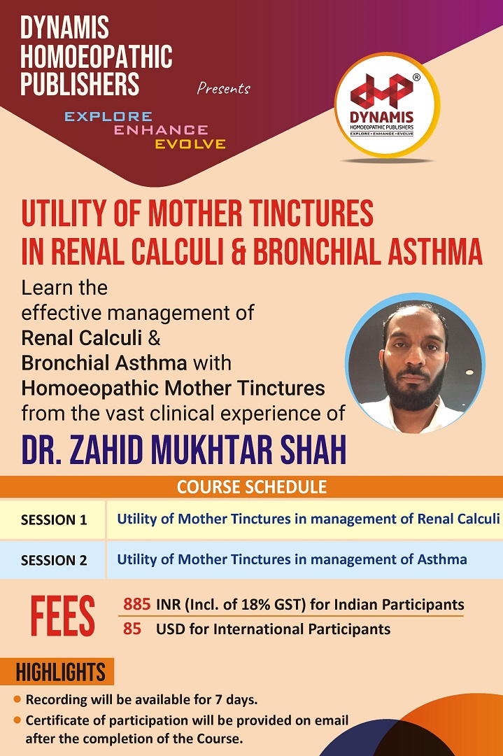 UTILITY OF MOTHER TINCTURES IN RENAL CALCULI & BRONCHIAL ASTHMA