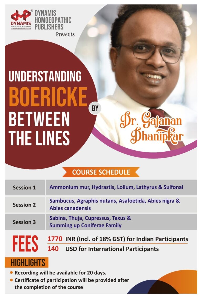 UNDERSTANDING BOERICKE BETWEEN THE LINES